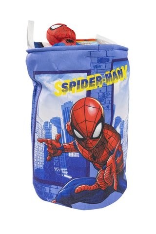 Cesto para roupa Spider-Man Avengers Marvel - 50 x 32 x 30 cm - Azul-marinho