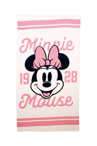 Toalha de duche grande Minnie Disney - Rosa - 90 x 170 cm