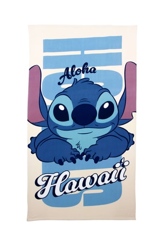 Toalha de duche grande Stitch Lilo e Stich Disney - Azul-celeste - 90 x 170 cm