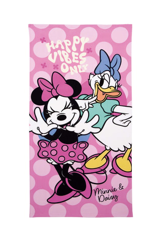 Toalha de duche grande Minnie e Daily Disney - Rosa