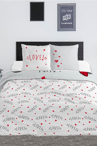 Capa de edredão Mickey e Minnie Disney - Branco