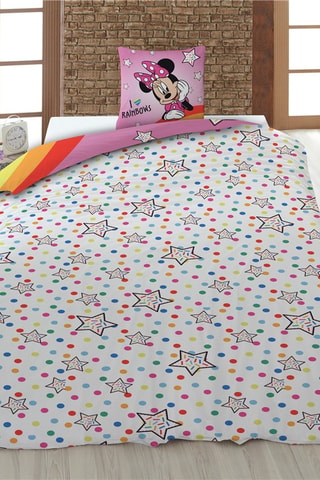Capa de edredão Minnie Disney - Rosa