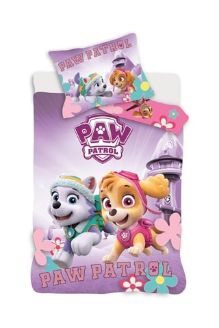 Capa de edredão Everest e Stella Patrulha Pata - Violeta