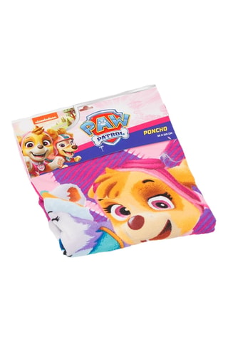 Poncho de praia com capuz Everest e Stella Patrulha Pata - Rosa