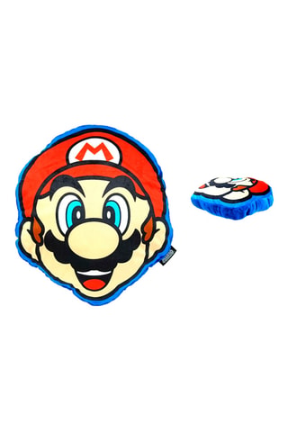 Almofada 3D Mario - Azul e vermelho - 40 x 40 cm