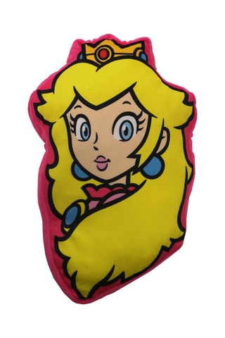 Almofada 3D Princesa Peach Mario - Rosa e amarelo - 40 x 40 cm