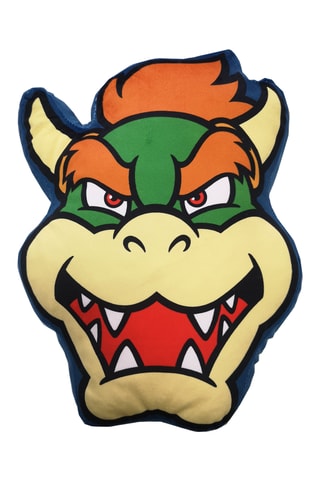 Almofada 3D Bowser Mario - Castanho -­ 40 x 40 cm
