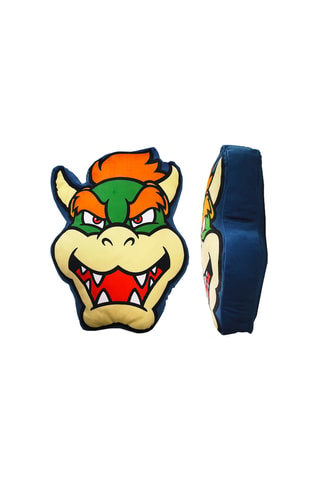 Almofada 3D Bowser Mario - Castanho -­ 40 x 40 cm