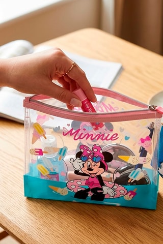 Bolsa de higiene Minnie Disney - Rosa e azul-celeste