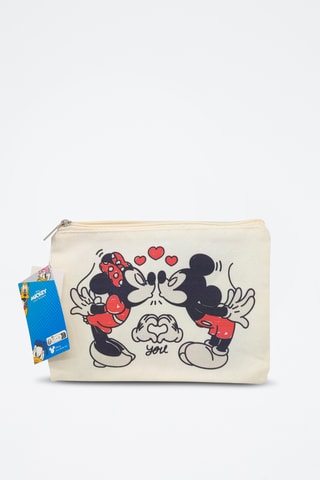 Bolsa de higiene Minnie e Mickey Disney - Branco