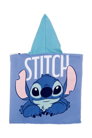 Poncho com capuz Stitch Lilo e Stitch Disney - Azul