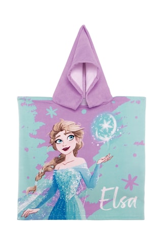 Poncho com capuz Elsa e Anna Frozen Disney - Azul