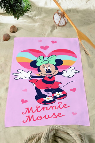Toalha de praia Minnie Disney - Rosa - 70 x 140 cm