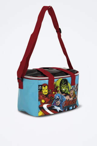 Lancheira isotérmica Avengers Marvel - Azul-claro e preto