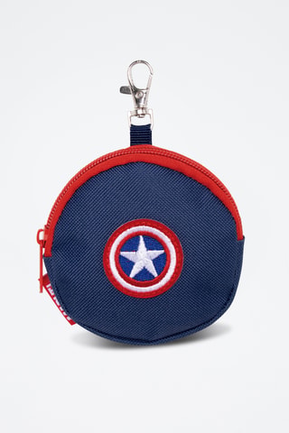 Porta-moedas Captain America Avengers Marvel - Azul-marinho