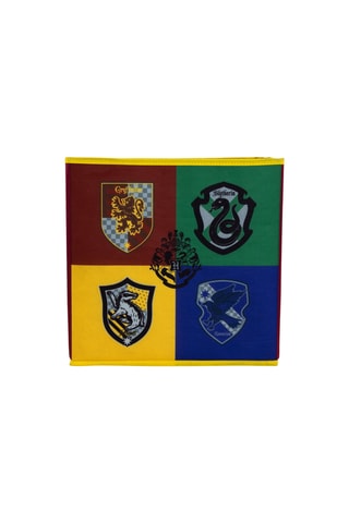 Cubo de arrumação Harry Potter - 31 x 31 x 31 cm - Vermelho e amarelo