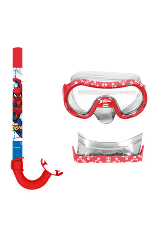 Máscara de mergulho e tubo Spider-Man Avengers Marvel - Vermelho