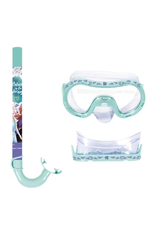 Máscara de mergulho e tubo Elsa e Anna Frozen Disney - Turquesa