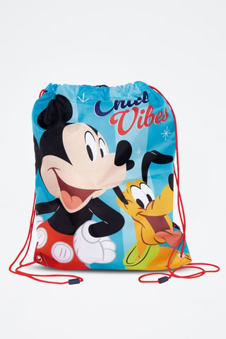 Mochila Mickey e Pluto Disney - Azul-claro e preto