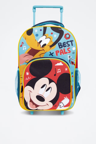 Mochila de rodas Mickey e Pluto Disney - Azul-claro e preto