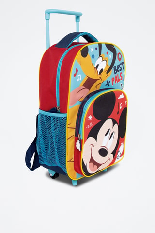 Mochila de rodas Mickey e Pluto Disney - Azul-claro e preto