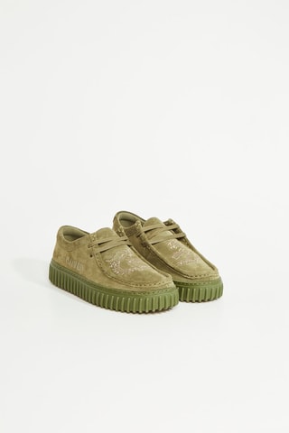 Derbys en nubuck Torhill x Pleasures - Vert olive