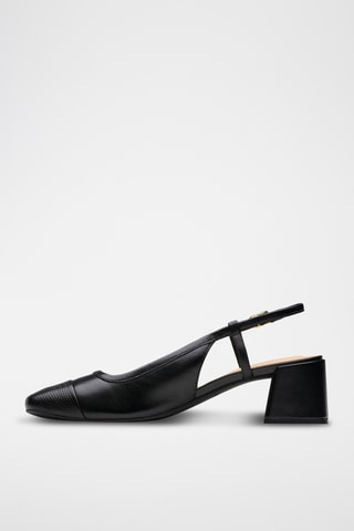 Escarpins à talons en cuir Nyta45 - Noir