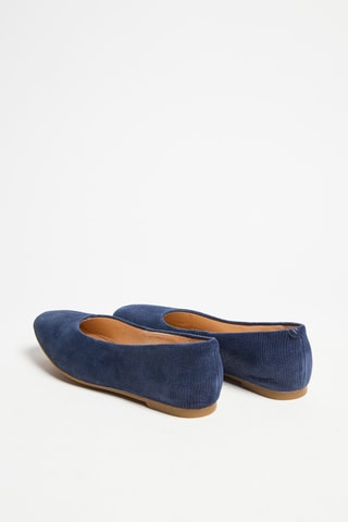 Ballerines en cuir Chia Violet - Bleu marine
