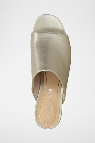 Mules à talons en cuir Orabella Daisy - Argenté