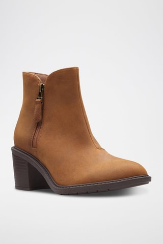 Bottines en nubuck Scene - Marron clair