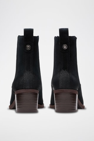 Bottines Chelsea en nubuck Morzine Top - Noir