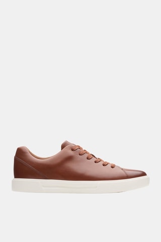Baskets en cuir Un Costa Lace British - Marron