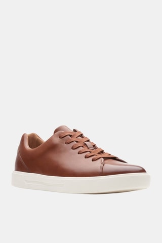 Baskets en cuir Un Costa Lace British - Marron