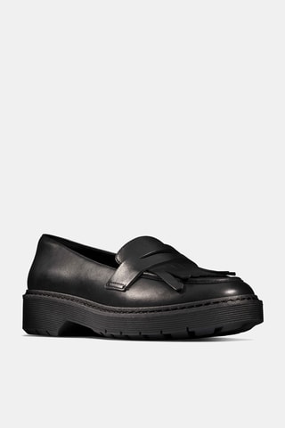 Mocassins à talons en cuir Witcombe - Noir