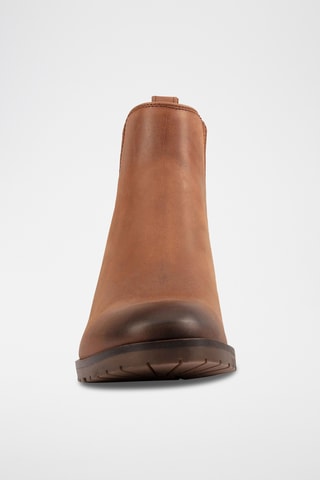 Bottines Chelsea en cuir Mila - Camel