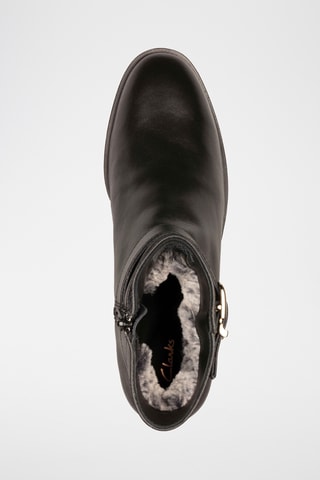 Bottines fourrées en cuir Pure - Noir