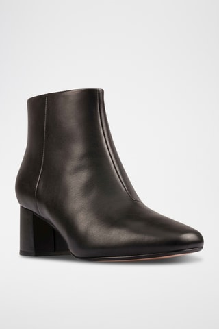 Bottines en cuir Sheer - Noir