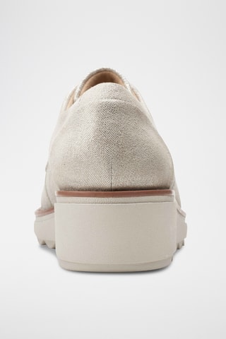 Derbys compensés en cuir Sharon - Argenté