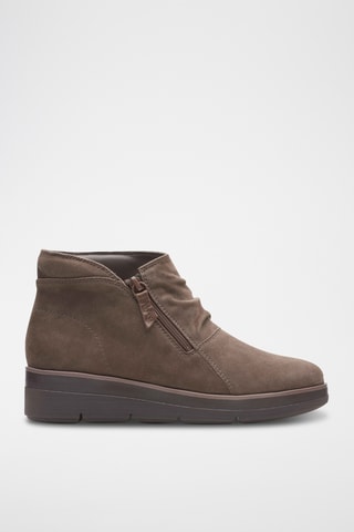 Bottines en nubuck Shaylin - Taupe
