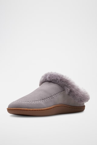 Sabots fourrés en nubuck Pilton - Mauve