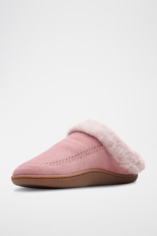 Sabots fourrés en nubuck Pilton - Rose