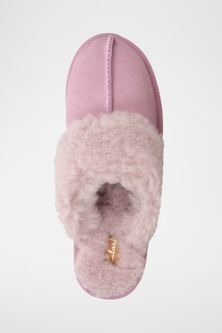 Sabots fourrés en nubuck Warm - Rose