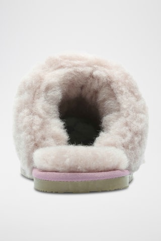 Sabots fourrés en nubuck Warm - Rose
