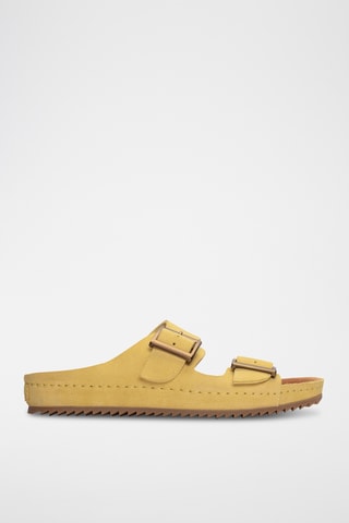 Mules en nubuck Brookleigh - Jaune