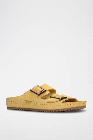 Mules en nubuck Brookleigh - Jaune