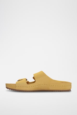 Mules en nubuck Brookleigh - Jaune