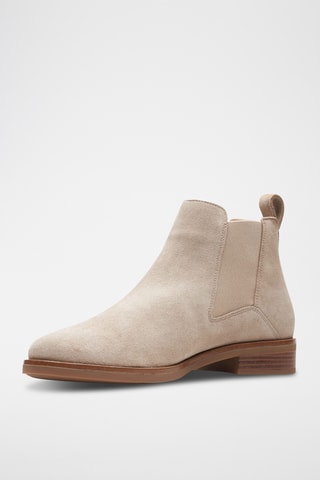 Bottines Chelsea en nubuck Memi - Beige clair