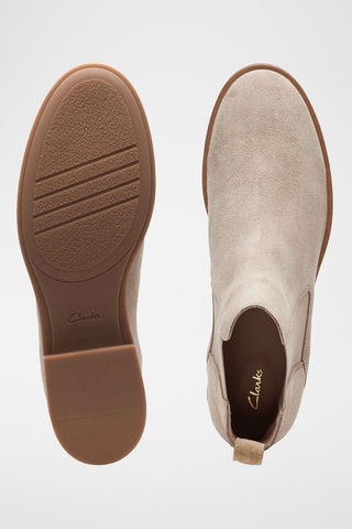 Bottines Chelsea en nubuck Memi - Beige clair