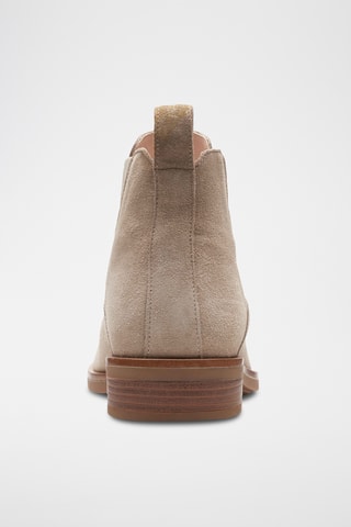 Bottines Chelsea en nubuck Memi - Beige clair