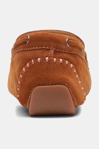 Chaussures bateau en nubuck C - Camel
